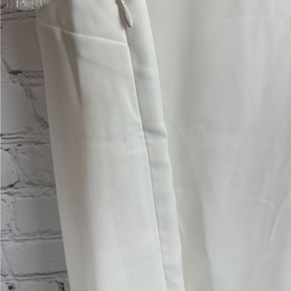 Lulu's White Sheer Sleeve Dress Size M - Picture 5 of 7